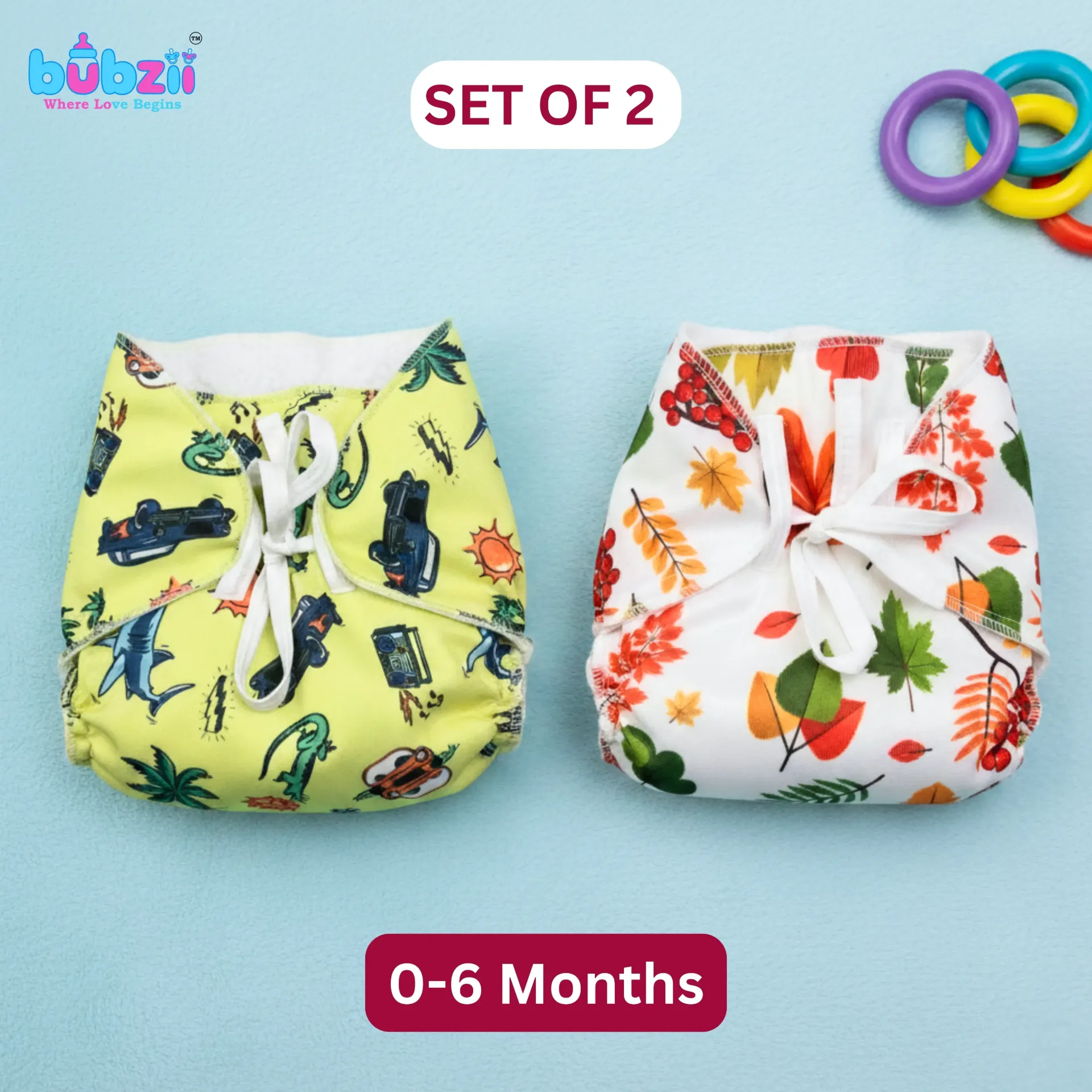 Langot 100% Pure Cotton Soft & Breathable for 0-6 months
