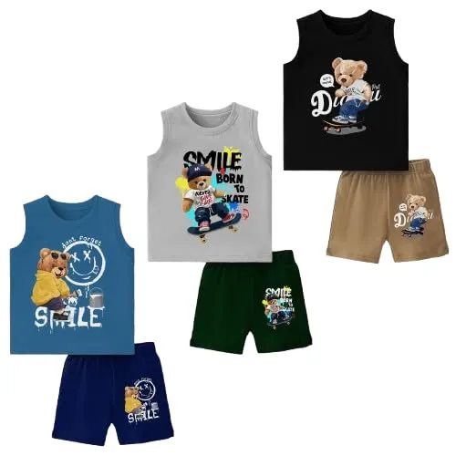 Baby Cotton Summer Wear for Boys & Girls (0-6M)