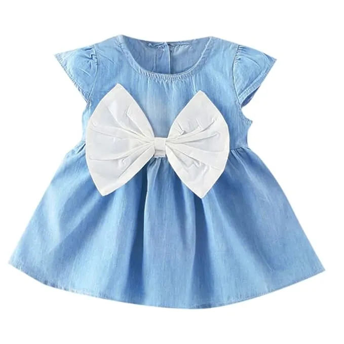 Girl's Fit & Flare Knee Length Dress
