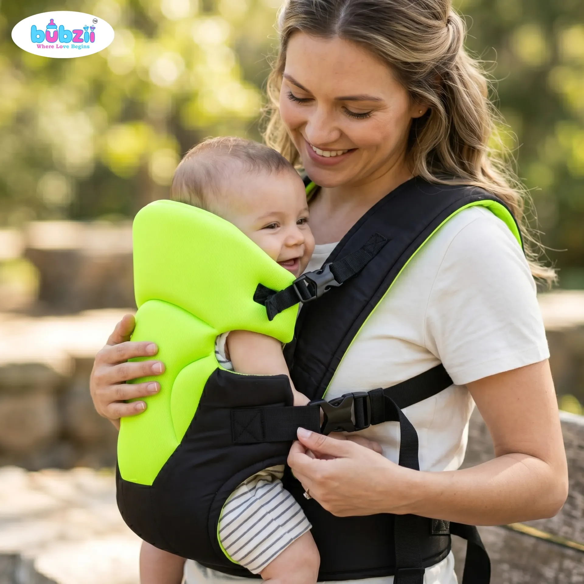 [BB-BC-004] Bubzii Soft Breathable Baby Carrier for Everyday Comfort