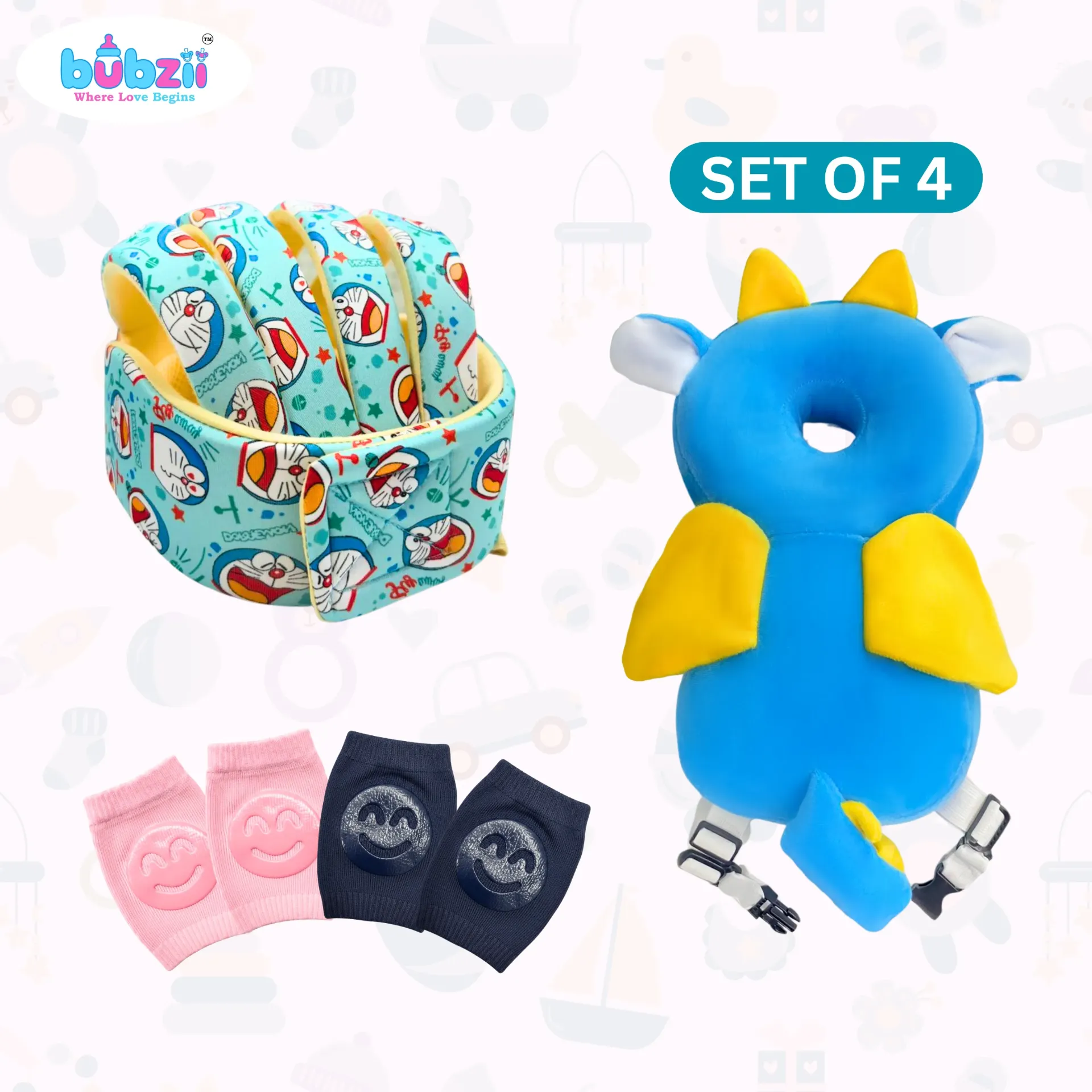 [BB-COM-45] Baby Gift Set soft protecting for walking and crawling