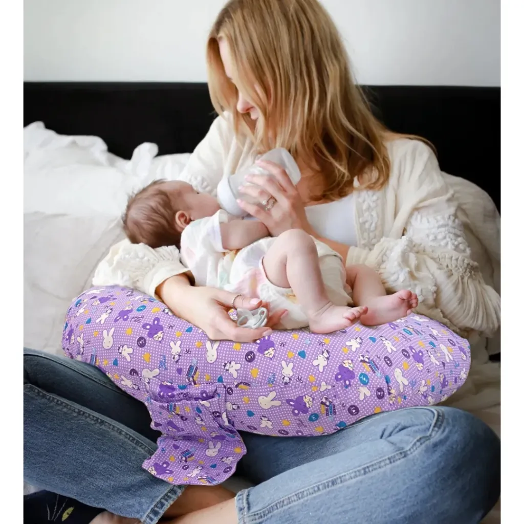 Breastfeeding Nursing Pillow Smart C Shaped - Purple