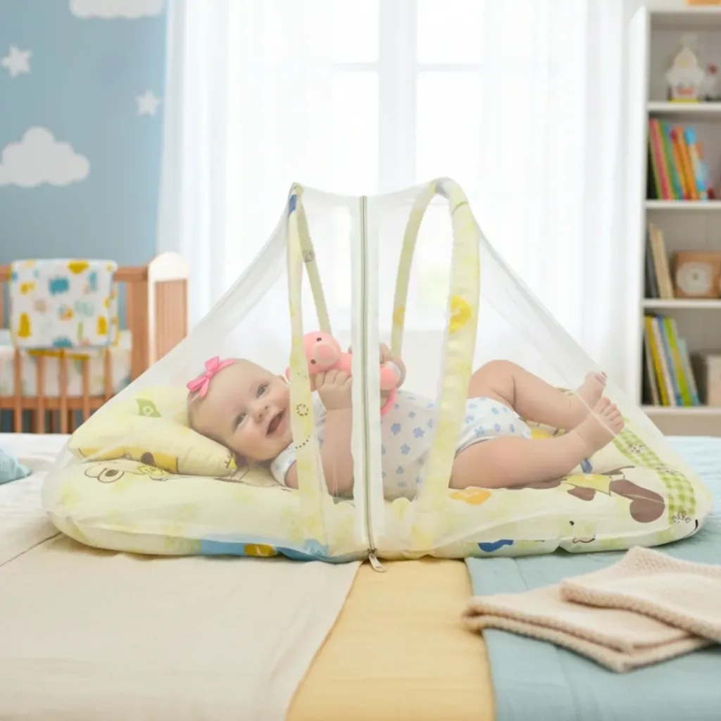 3 in 1 Baby Bed with Mosquito Net (0to12 Months)