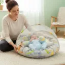 3 in 1 Round Baby Bed with Mosquito Net (0to12 Months)