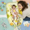 Baby Sleeping Pod Cotton Nest Bed with Giraffe Print