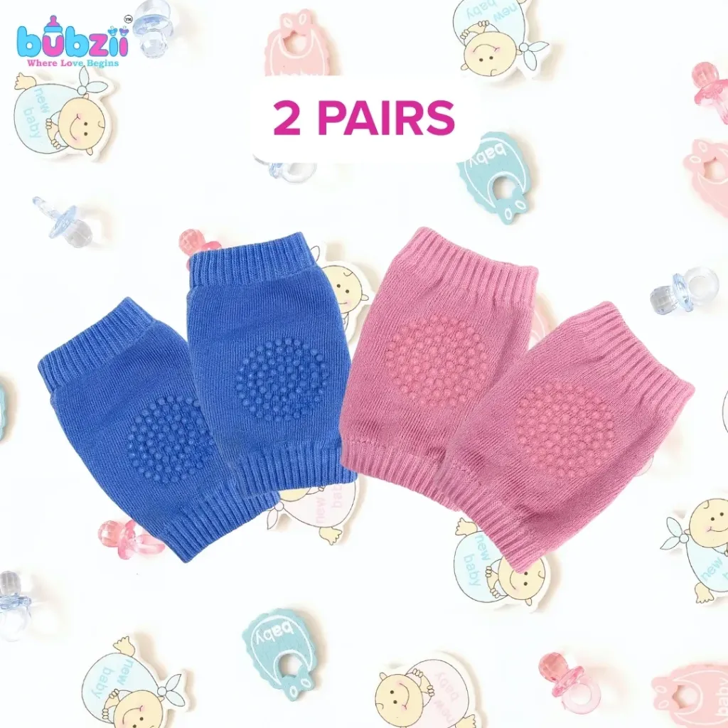 [BB-KP-004] Baby Crawling Knee Pads 0-12M - Pink Blue