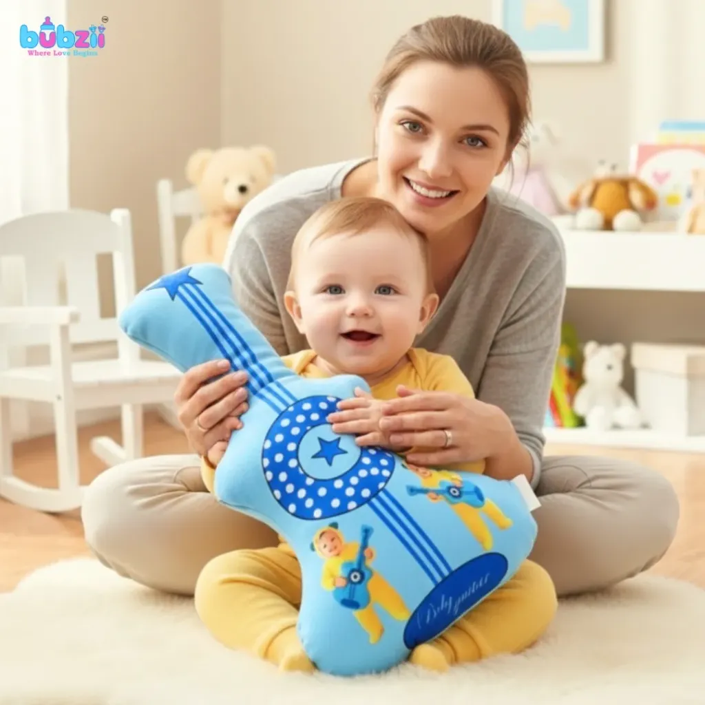 Soft Plush Guitar Pillow Cute Toy Pillow for Babies