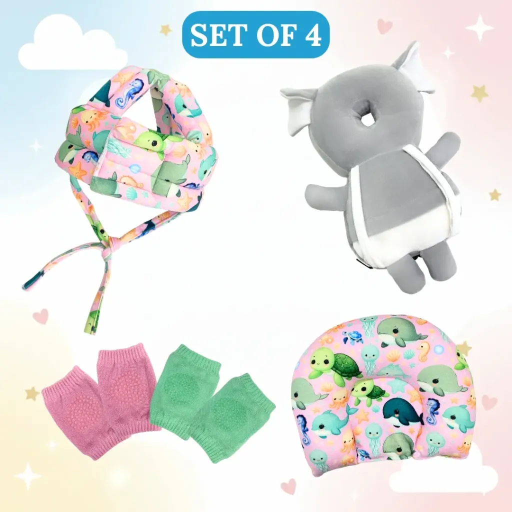 [BB-COM-006] Baby Gift Set soft protecting for walking and crawling