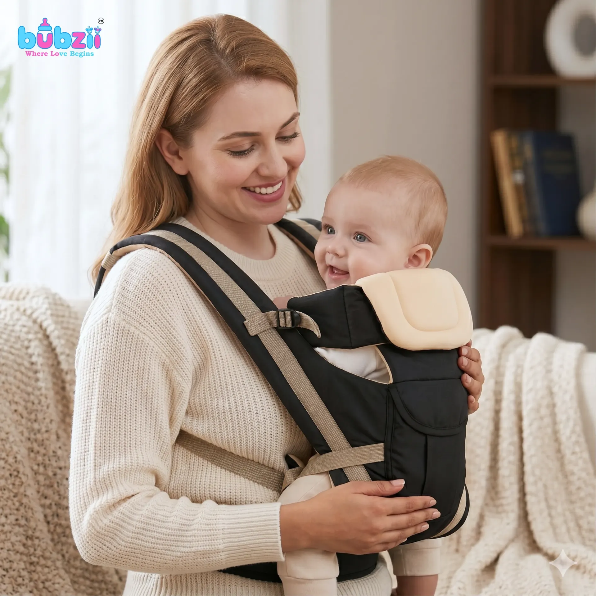 Ergonomic Baby Carrier with Hip Seat