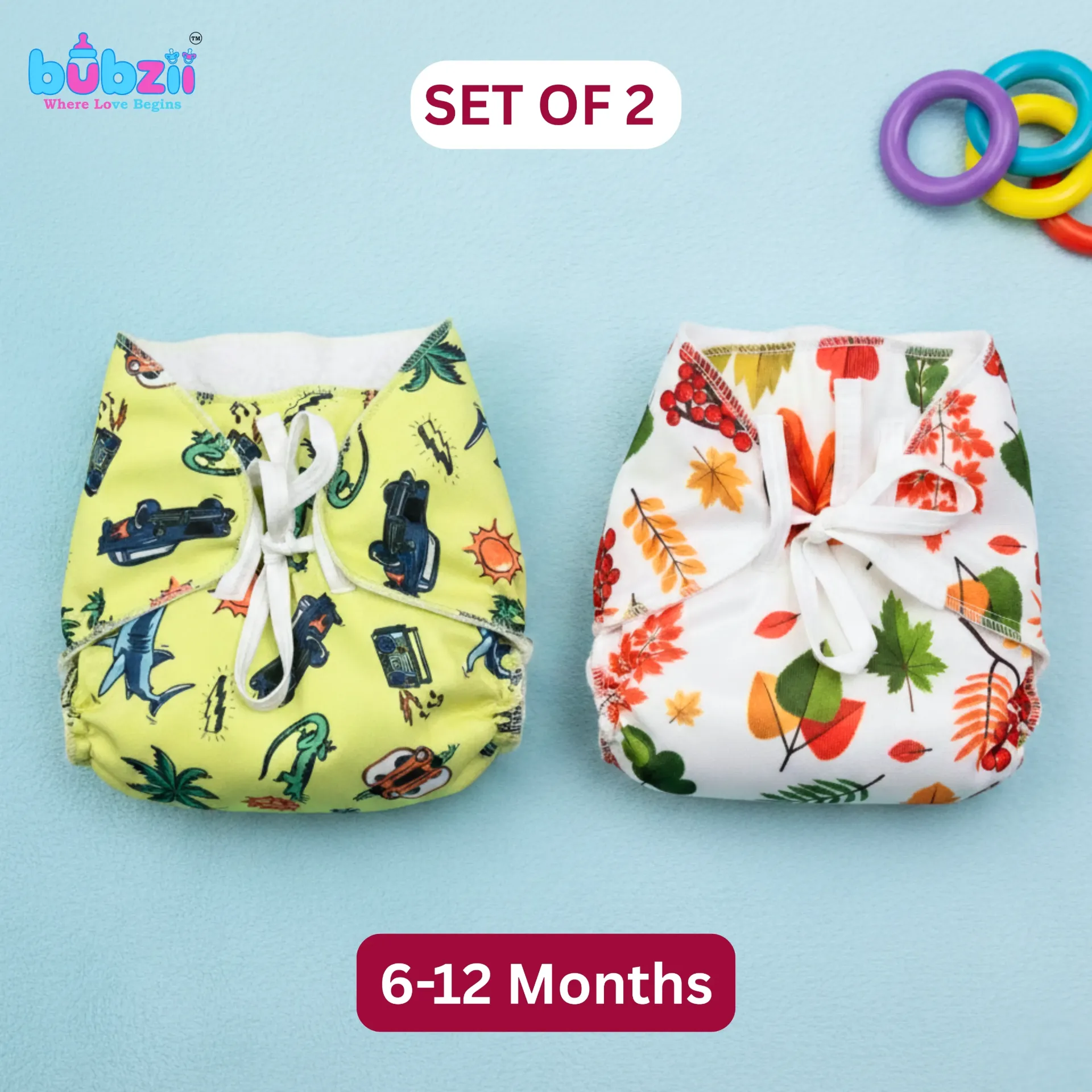 Langot 100% Pure Cotton Soft & Breathable for 6-12 months